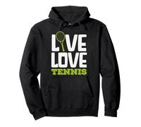 Live Love Jugador de Tenis Pasión Juego Deporte Amante Sudadera con Capucha