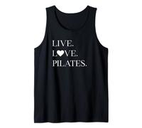 Live. Love. Pilates. | Regalo de entrenamiento de pilates para mujer Camiseta sin Mangas