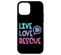 Live Love Rescue Derechos de los animales Trabajador de refugio de animales Carcasa para iPhone 12 mini