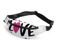 Live Love Woof Lacrosse Hand Drawn Fanny Pack, Adult Kids Sport Riñonera para Hombres y Mujeres