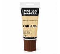 LIVÉ Masilla Madera Pino Claro 150 g, Masilla Reparadora para Muebles, Armarios, Puertas y Mesas, Lista al Uso, Rellenadora de Agujeros, Grietas, Arañazos y Marcas de Clavos, Color Pino Claro