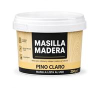 LIVÉ Masilla Madera Pino Claro 250 g, Masilla Reparadora para Madera Lista al Uso, Rellenadora de Agujeros, Grietas, Poros y Desperfectos, Reforzada con Fibra, Color Pino Claro