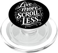 Live More Scroll Less PopSockets PopGrip para MagSafe