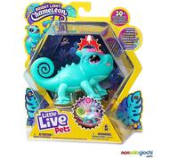Little Live Pets - Sunny tu Camaleón Luminoso, Juguete Interactivo con Sensores Táctiles, Se Ilumina, Expresa Emociones y Tiene más de 30 Sonidos, Mascota para Niños de +5 años, Famosa (LP200000)