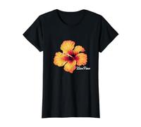 Live Pono Hibiscus Hawaii Equilibrio Naturaleza armonía Aloha Ohana Camiseta gráfica económica, Mujer, Negro, XS