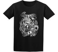 Live Rock N Roll USA Hot Rod Oldschool Tattoo American Lifestyle Men T-Shirt Black S