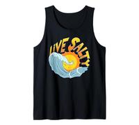 Live Salty, Sand Sun Beach Casual Beachwear Camiseta sin Mangas