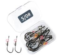 Live Shrimp Hook,10 Pieces Erosion Resistant Metal Gear | Live Bait Optimization Surf Fishing Gear,for Carp Bass Surf Drop Jerk Salt Lake River Pond Boat Shore
