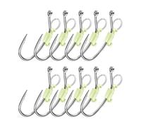 Live Shrimp Hook, Carbon Steel Live Bait Fishing Hooks, Sturdy Metal Fish Catchers, and Strong Fishing Tackle for Bass, Catfish, Bream, Grouper, Pike, and Saltwater Angling