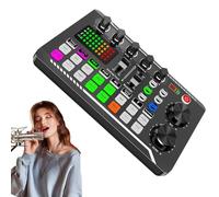 Live Sound Card, F998 Audio Mixer, DJ Mixer Effects, Music Making Equipment, Podcast Production Studio Equipment, Mobile Phone Audio Mixer, Computer Audio Mixer, Tablet Sound Card