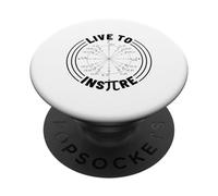 Live To Inspire Inspire Inspirador Matemáticas Diciendo Pi Day PopSockets PopGrip Adhesivo