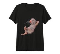 Live Weird Funny Naked Topo Rata Strange Animal Case Camiseta Premium