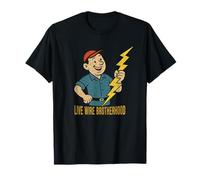 Live Wire Brotherhood Proud Union Electrician Camiseta