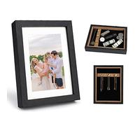 Livebe Caja fuerte para fotos, caja fuerte con compartimento secreto oculto para guardar tu dinero, dinero en efectivo, joyas o hierbas, caja fuerte de seguridad para el hogar (4 x 6 pulgadas) (negro)
