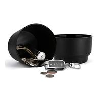 Livebe Maceta con caja fuerte oculta y compartimento secreto, escondite las llaves, caja fuerte secreta para ocultar una llave (negro claro)