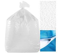 LiveDeco - 250 L Recarga de Bolas de Poliestireno Nuevas, Certificadas M1 Anti-Fuego, para Puf Gigante BiG52