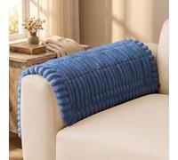 LiveGo Funda de sofá de terciopelo color leche, lavable, apta para mascotas, protector de sofá antideslizante para 2/3/4 plazas, funda suave resistente a los perros para sala de estar (azul marino E