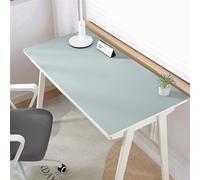 Liveinu Alfombrilla para Ratón, Alfombrilla de escritorio impermeable, protector de escritorio, papel secante de cuero de PU antideslizante para juegos de oficina hogar, Azul, 70x140cm