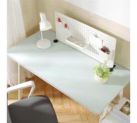 Liveinu Protector Mesa Escritorio, Alfombrilla para Ratón, Protector de Escritorio Cubre de Cuero PU Antideslizante, Almohadilla de Escritorio para la Oficina y el Hogar, Azul Cian, 50x120cm