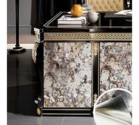 LiveInUrban Papel pintado vintage de estilo espejo antiguo, diseño de zorro, papel de contacto para muebles de pared, tocador, decoración del hogar, 15.35 x 39.37 pulgadas