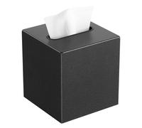 Livelab - Caja de paρuelos de metal cuadrada con tapa, moderna decoraciσn para servilletas faciales, dispensador de paρuelos para baρo, tocador,