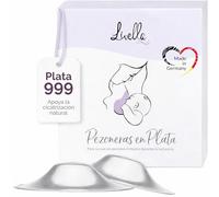 Livella | Pezoneras en Plata 999 - Copas de plata lactancia - Made in Germany - Protección Natural - Alivio Postparto - Lavables y Reutilizables - Talla Única