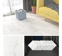 Livelynine 32 Losetas Suelo Vinilo Autoadhesivo Baño Vinilo Suelo Cocina-Lavable-Resistente-Losetas Vinilo para Suelo 30X30 Suelos de Vinilo Adhesivos para Suelo Vinilico Autoadhesivo Blanco/Azul/Rosa