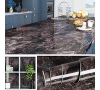 Livelynine 5M X 90 CM Grandes Vinilos Para Mesas Redondas Mesa Escritorio Decorativos Vinilo Marmol Adhesivo Impermeable Vinilo para Encimeras Cocina Marmol Embellecedor Papel Pintado Cocina Rollo