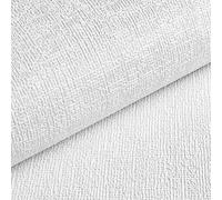 Livelynine Grueso Papel Pintado Pared Blanco Relieve Vinilo Adhesivo Pared Lavable Blanco 3D Papel Pintado Autoadhesivo Paredes Dormitorio Salon Papeles Adhesivo Paredes Gotele Habitacion 45CMx2M