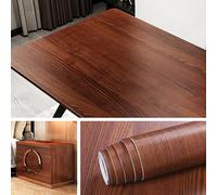 Livelynine Papel de contacto de madera de teca natural de 24 x 197 pulgadas para encimeras, impermeable, despegar y pegar, papel tapiz autoadhesivo de vinilo para encimera de madera maciza, cubiertas