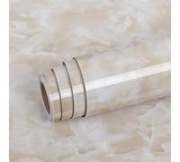 Livelynine Papel Marmol Adhesivo Muebles Papel Pintado Marmol Beige Vinilo Cocina Adhesivo Papel Pintado Cocina Autoadhesivo Embellecedor Encimera Cocina Laminada Vinilos para Encimeras 40CMX200CM