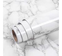 Livelynine Papel Marmol Gris 40CMX1000CM Papel Adhesivo Para Muebles Cocina Papel Pintado pared Autoadhesivo Cocina Papel Vinilo Encimera Mesilla Mesa Escritorio Rollos Adhesivos Vinilos Para Muebles