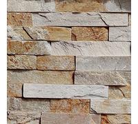 Livelynine Papel Pintado 3D Piedra Vinilos Decorativos Autoadhesivo Revestimiento de Paredes PVC Cocina Tapiz Rollo 40CMX2M