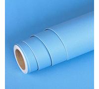Livelynine Papel Pintado Autoadhesivo Azul Claro 40CMx10M Lavable Papel Vinilo Adhesivo Pared Infantil Celeste Mate Adhesivo para Muebles Azul Celeste Rollo Vinilo Autoadhesivo Vinilos Adhesivi