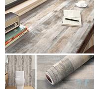 Livelynine Papel Pintado Pared Autoadhesivo Madera Dormitorio Salon 40CMx10M Papel Vinilo Adhesivo Muebles Madera Rustica Puerta Mesa Papel Adhesivo Muebles Madera Marron Claro Vinilo Encimera Cocina