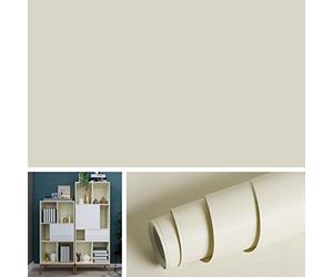 Livelynine Papel Pintado Pared Beige Mate 40CMx5M Impermeable Papel Vinilo Adhesivo Pared Beige Liso Salon Dormitorio Vinilo Adhesivo Muebles Cocina Armarios Escritorio Mesa Vinile Adhesive