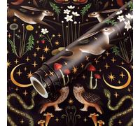 Livelynine Papel Pintado Pared Dormitorio Animales Bosque Naturaleza Serpiente Liebre Oscuro 44.5CMx7M Papel Adhesivo Pared Salon Baño Negro Selva Tropical Helechos Vinilo Adhesivo Negro Damasco