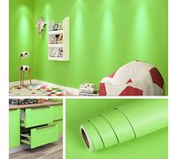 Livelynine Papel Pintado Verde Liso 40CMx10M Papel Pared Verde Mate Dormitorio Lavable Papel Vinilo Adhesivo Muebles Cocina Verde Papel para Forrar Muebles Adhesivo Infantil Vinilo Verde Adhesivo