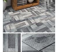 Livelynine Suelo Vinilico Autoadhesivo Baño Antideslizante Vinilo Adhesivo Suelo Madera Gris Baldosas Adhesivas Suelo Cocina 30x30 32-Baldosas Losetas Autoadhesivas Suelo Salón Dormitorio Suelo Vinilo