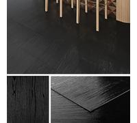 Livelynine Suelo Vinilico Autoadhesivo Madera Negro Vinilo Adhesivo Suelo Baño Cocina 30x30CM 32-Baldosas Adhesivas Suelo PVC Impermeable Suelos de Vinilo Adhesivos para Suelos Habitación Dormitorio