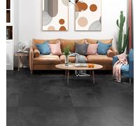 Livelynine Suelo Vinilo Autoadhesivo Antracita Gris Losetas Vinilo para Suelo 30x30 Impermeable Suelos de Vinilos Adhesivos para Habitación Baldosas Adhesivas Suelos Baño Cocina Salón 4 Losetas