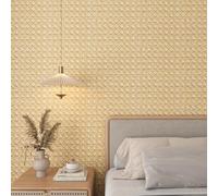 Livelynine Vinilo Adhesivo Muebles Efecto Ratan Liso Papel Pintado Autoadhesivo Pared Dormitorio Marron Claro Impermeable Papel Adhesivo Pared Baño Salon Vinilos Adhesivos para Muebles Cocina 40CMx2M