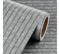 Livelynine Vinilo Adhesivo Muebles Gris Claro Efecto Tela Papel Pintado Autoadhesivo Pared Dormitorio Papel Adhesivo para Muebles Gris Papeles Adhesiva para Mueble Armarios Escritorio 40CMx2M