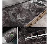 Livelynine Vinilo Marmol Adhesivo Impermeable 40CMX10M Papel Vinilo Adhesivo Para Encimera de Cocina Mesa Escritorio Rollo Vinilo Encimera Cocina Laminada Vinilo Para Encimeras Papel Pintado Cocina