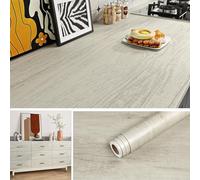 Livelynine Vinilo para Encimera de Cocina Madera Clara 40CMx10M Vinilo Adhesivo Madera Claro Papel Vinilos Adhesivo Muebles Escritorio Vinilos para Muebles de Baño Papel Pintado Pared Autoadhesivo