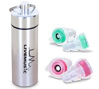 LiveMus!c HearGreat Tapones para los oídos - alta fidelidad tapones para los oídos para músico, concierto, baterista, percusión, DJ, Clubbing, motociclista - Reutilizable, cómoda, 27 dB de protección