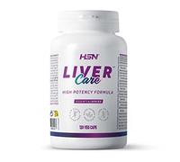 Liver Care - Salud Hepática - de HSN | 120 Cápsulas Vegetales Detox Hígado y Depurativo Natural: Cúrcuma + Cardo Mariano + NAC + Alcachofa + Pimienta Negra | No-GMO, Vegano, Sin Gluten