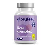 Liver Complex - Cardo Mariano 500mg (80% de Silimarina) y COLINA + Alcachofa, Cúrcuma, Espirulina, Zinc y Selenio - Complejo para el hígado* - 120 Cápsulas Veganas - Probado en laboratorio