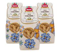 LIVERA- Fusilloni BIO pasta de sémola de trigo duro orgánica, pasta extruida en bronce de secado lento, pasta italiana, elaboración artesanal, paquete de 3 x 500g.