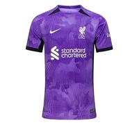 Liverpool DX9851-568 LFC Y NK DF STAD JSY SS 3R T-Shirt Unisex Space Purple/White Tamaño XL